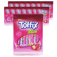 Toffix 咀嚼棒草莓味, 70g, 15袋