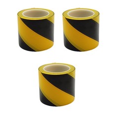地板標線膠帶 黃色+黑色 100mm*30m, 3個