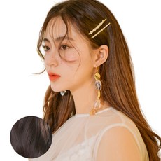 가발나라 여자 레이어드 롤링펌 U자형 오픈반가발 + 엑스트라피스 2p + 가발빗 + 꼬리빗 + 악어핀, 내츄럴브라운, 1개