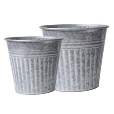 銀色鐵製復古籃子 S+M, 單一顏色, 1套