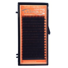래쉬홀릭 다크 인조 속눈썹 JC컬 0.15 x 10 mm, 다크브라운, 1개