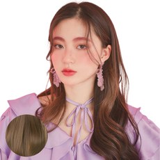 가발나라 여자 U자형 오픈반가발 볼드펌 + 엑스트라피스 2p + 가발빗 + 꼬리빗 + 악어핀 세트, 카키브라운, 1개