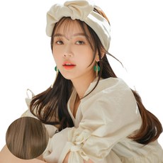 가발나라 U자형 레이어 C컬펌 오픈반가발 + 엑스트라피스 2p + 가발빗 + 꼬리빗 + 악어핀 세트, 카키브라운, 1개