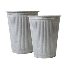 銀色輕錫籃 M, 單一顏色, 2個