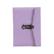aryko PU貓爪造型密碼鎖A5筆記本, 紫色的, 1個