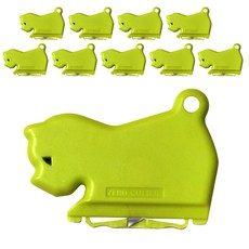 제로커터 강아지 스크랩 안전 커터, 라이트그린, 10개