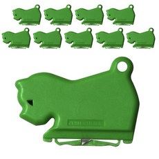 제로커터 강아지 스크랩 안전 커터, 다크그린, 10개