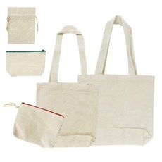 토단 린넨 복주머니 + 에코백 2종 + 파우치 + 필통 세트, 랜덤발송, 1세트