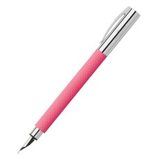 FABER-CASTELL 輝柏 野心歐普藝術粉紅色日落鋼筆, EF, 藍色（墨盒）