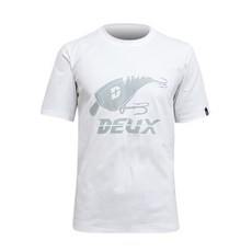 Deuce釣魚釣魚短袖棉T恤, 白色的