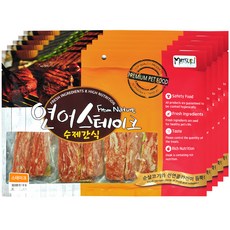 프롬네이쳐 강아지 스테이크 수제간식, 연어 스테이크, 300g, 5개