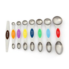 烘焙不鏽鋼雙面量匙 8種組, 1套