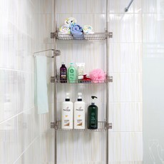 Sense 不銹鋼浴室架 400 3 步, 混色, 1個