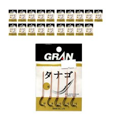 Grand Danago 黑針 2 束釣魚鉤, 20個