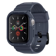 슈피겐 애플워치 스트랩 일체형 케이스 러기드아머 프로, 차콜그레이, 1개