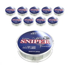 Don Quixote Sniper Hera 尼龍釣魚線 1.2號 10入, 藍色, 10個