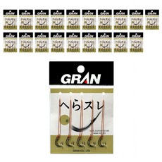 그랑 헤라부나 흑침 2본 묶음 낚싯바늘, 20개