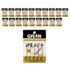 Grand Idumejina 黑針 2 束釣魚鉤, 20個