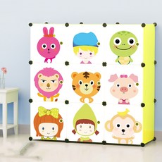 GAPANG 動物玩偶組裝式衣櫃 T款, 綠色