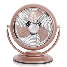 inoq 復古金屬桌風扇, IA-C6P, 金屬獨立粉色