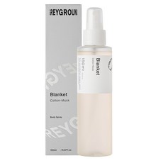 灰色地毯身體噴霧棉花麝香香氛, 150ml, 1瓶