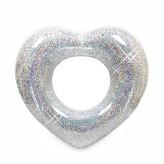 SWIM ABOUT 愛心亮片成人泳圈 120cm PF51, 混合色, 1個