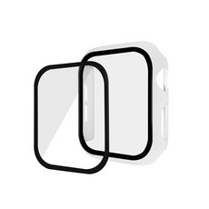 harpoon Apple Watch 4 40mm 9H 鋼化玻璃保護殼, 白色, 1個