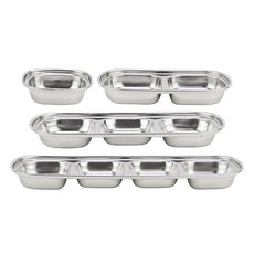 營業用不鏽鋼霧面長盤 4種組, 單色, 1套