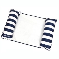 SWIM ABOUT 條紋水上漂浮床 PF39, 深藍色, 1個