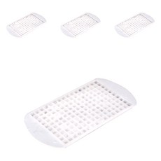 Thesoulbean 矽膠方形製冰盒 160格 4入, 半透明