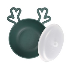 Nineware 馴鹿造型麥片碗+蓋子, 綠色, 1套