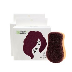 潔淨亮白 銅奈米巧克力花生菜瓜布, 5入, 2個