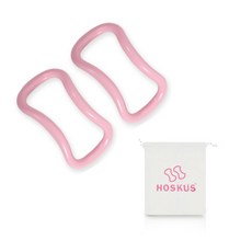 HOSKUS 瑜伽環 2入+收納袋, 粉色的
