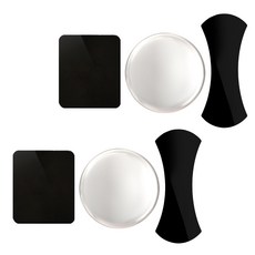 蜘蛛凝膠萬用貼 3款 x 2入, 混合色, 1套