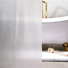 Surfinia 頂級EVA 3D玻璃浴簾, 1個, 單一顏色