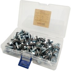 이노공구 방수 육각 직결나사 회색 32mm x 40p + 케이스, 1세트