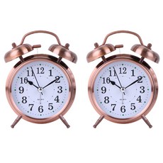 하루이 땡땡이 탁상시계 무소음 2p, 브론즈