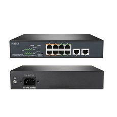 NEXTU Gigabit 8埠 POE 交換式集線器, NEXT-POE3010G-2TP