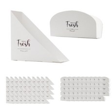 포장대장 후레쉬 샌드위치 삼각 트레이홀더 50p + 토스트 트레이 소 50p, 1세트