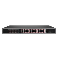 NEXTU 24埠 POE 交換式集線器 400W, NEXT-POE324SFP-TP
