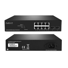 NEXT L2 8埠Gigabit PoE 交換式集線器, NEXT-POE4110L2-SFP