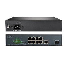 NEXTU 8埠 POE 千兆 TP 交換式集線器, NEXT-POE308SFP-TP