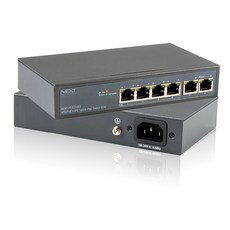 넥스트유 4포트 POE 업링크 2포트 스위칭허브, NEXT-POE306EF, 1개