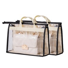 透明包包收納防塵袋 黑色 XL, 1入, 2個