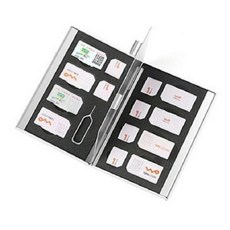 SD/TF卡/USIM卡收納盒 H617 銀色