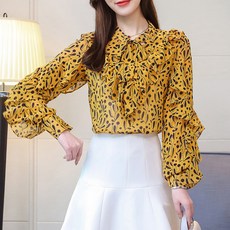 LUNA GIRL Mitte 荷葉邊蝴蝶結襯衫