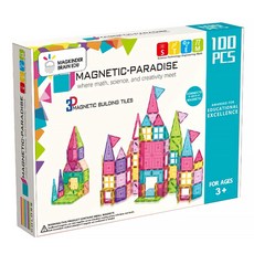 맥킨더 슈퍼 자석블럭 파라다이스 100p, 혼합색상, 1개