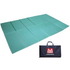 COMMANDO 高密度泡沫壓花 2 層野營墊 + 包套組, 卡其色