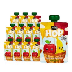 Anela HOP孩童水果泥隨身包, 蘋果香蕉口味, 100g, 12包