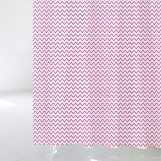 設計水波紋 sc858 布料浴簾 S+塑膠環 12入組, 1套